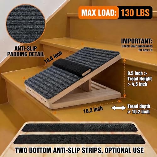 4 Pack Wooden Adjustable Dog Stairs Ramps
