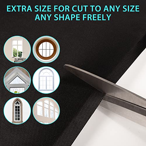 Portable Blackout Curtains (Black / 57"W x 157"H)