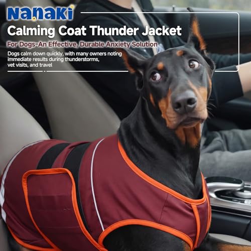 Dog Anxiety Vest (Red / M(Chest: 24.4 inch))