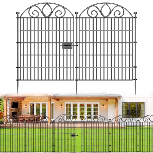 No Dig Garden Fence Outdoor for Yard (34 in(H) X 11 ft(L))