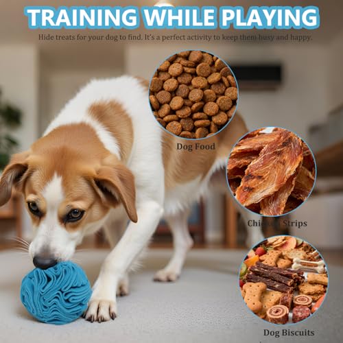 Blue Snuffle Ball for Dogs (Blue / Medium)