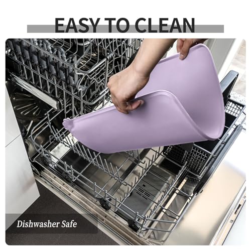 Silicone Pet Feeding Mat (Lavender / 24" x 16")
