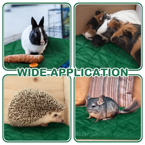 4 Pack Self Heating Cat Pad Self Warming Dog Mat Reflects Body Heat Extra Warm Thermal Pet Pad Washable Dog Cat Bed Crate Bed Mat Blanket (16 x 20 Inch / Dark Green)