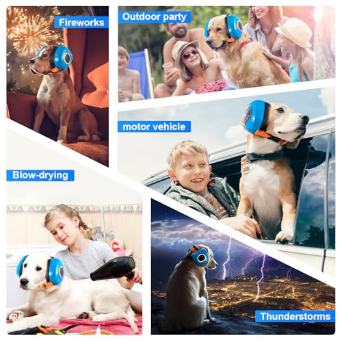 Calming Music Headphones for Dogs (Small / Blue)