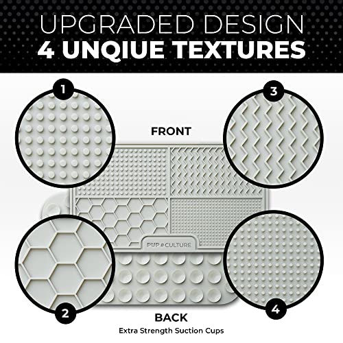Dog Lick Mat for Dogs (1 Pack / Grey)
