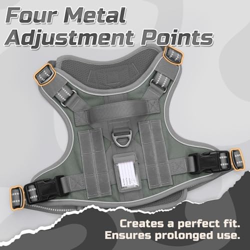 Tactical Dog Harness for Small (Grey / Small)