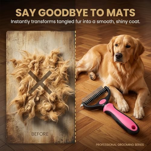 Dematting Comb for Dogs and Cats (Blue M)