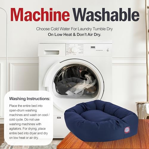 Bagel Calming Dog Bed (Blue)