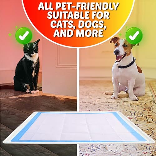 Dog Pee Pad Holder Tray Fits for 28” x 34” Pee Pads (34 x 28 Inches / White)
