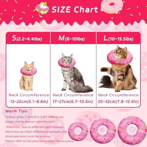 Cat Cone Collar Soft (Donut Pink / Small)