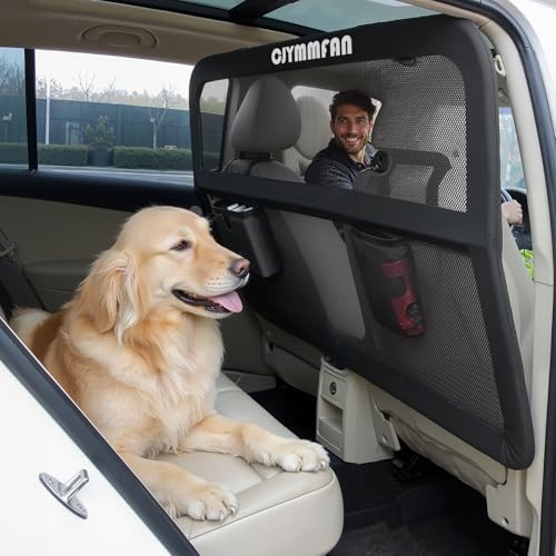 Dog Barrier for Car Back Seat & Cargo Area with Wider Coverage (Large-for Large SUV/Full-Size SUV, Sedan & Truck)