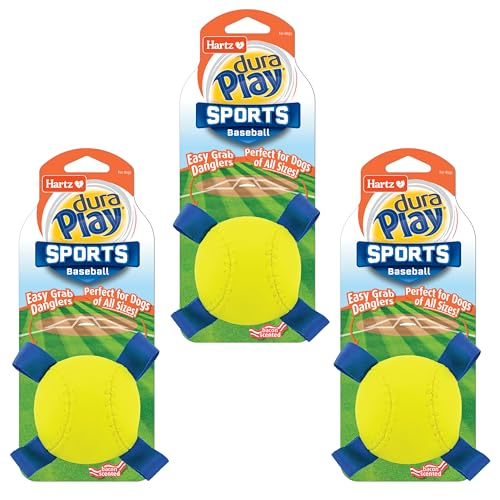 Dura Play Sports Baseball Dog Toy (Baseball / 3 Count)
