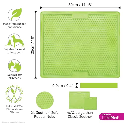 X Large Breed Soother Dog Lick Mat (Green)
