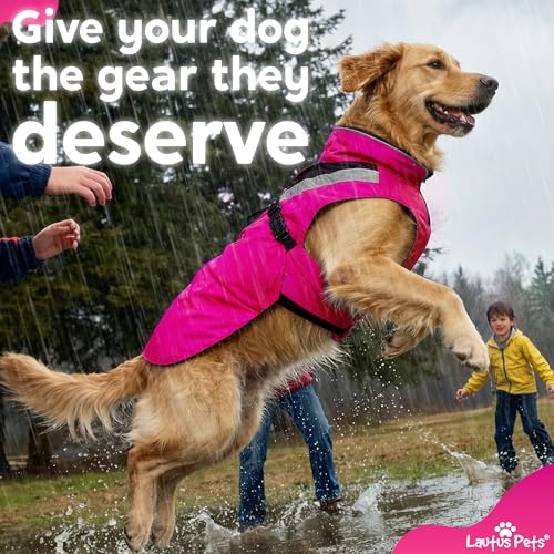 Dog Clothes Dog Raincoat (Pink / Medium)