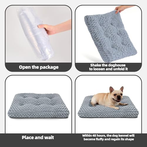 Dog Bed Medium Size (Dark Grey / 23"L x 18"W x 3"Th)