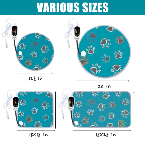 Pet Heating Pad for Cats & Dogs (24 X 16in / 1 pack green)