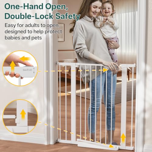 27 36.6 in Wide x 35.5 in High Extra Tall Baby Gate (White / 27-36.6"W x 35.5"H)