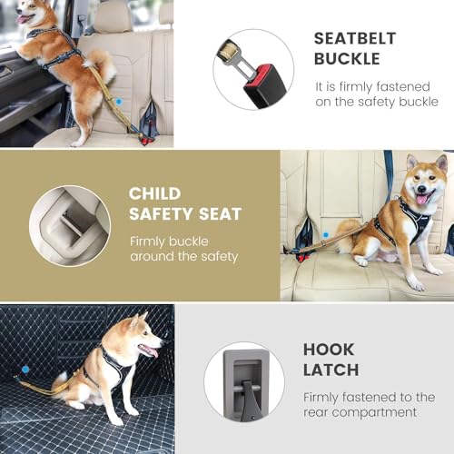 Dog Seat Belt 3 (Green)