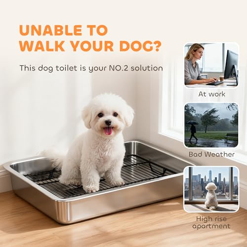 Dog Potty Tray Stainless Steel