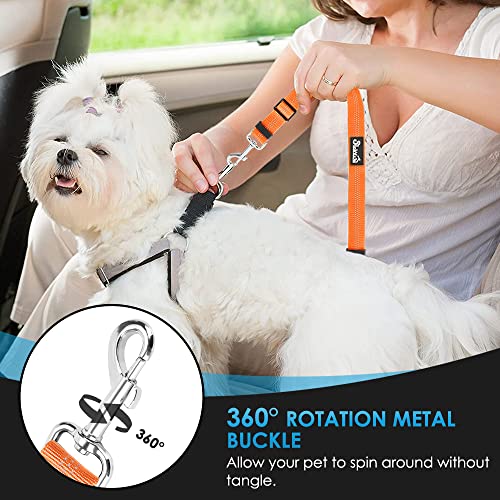 Dog Seat Belt for Car (E.Orange)