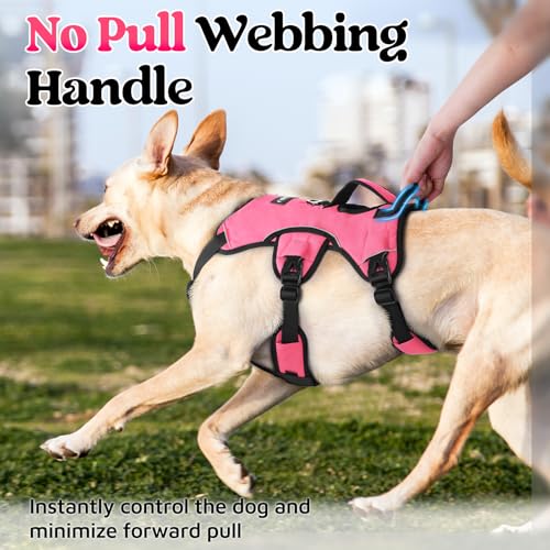 Escape Proof Dog Harness for Medium (Peach Pink / Medium)