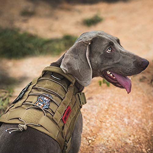 Tactical Dog Harness No (Medium / Brown)