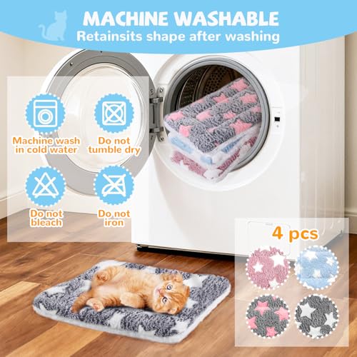 4 Pcs Self Warming Cat Bed (12.6x10 inch)