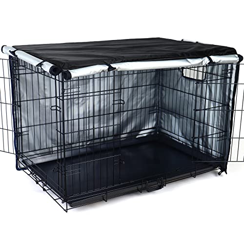 Replacement Dog Crate Cover (Black / 42 inch)