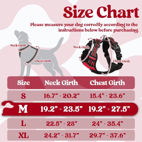 Dog Harness Medium Sized (Medium / Red)