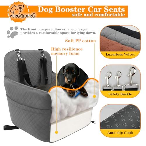 Dog Car Seat for Small Medium Dogs (Grey)