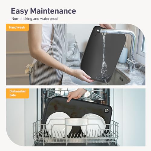 Silicone Pet Feeding Mat with Metal Ring (Gray / 23"L x 23"W)