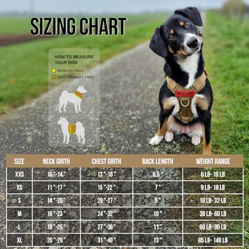 Tactical Dog Harness with Handle No (XX-Small / Brown)