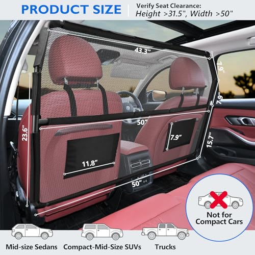 Dog Barrier for SUV (Medium(50" Wide))