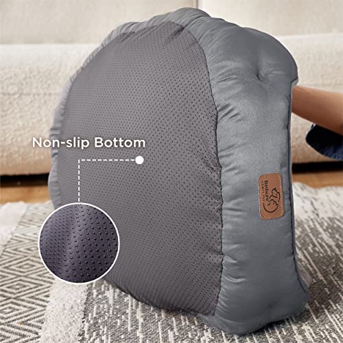Dog Beds for Small Dogs (25"L x 21"W x 8"Th / Grey)