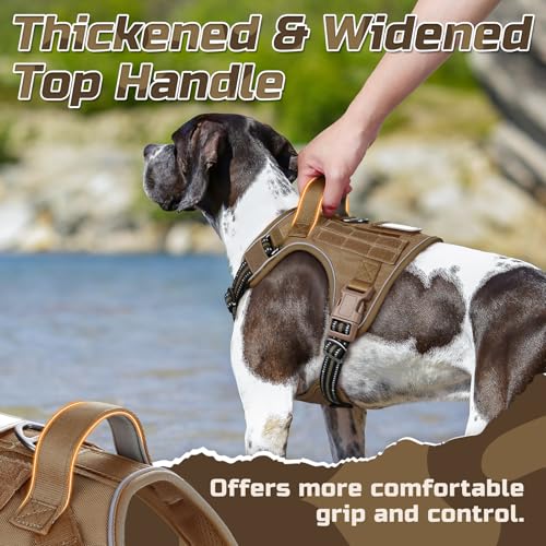 Tactical Dog Harness for X (Brown / X-Large)