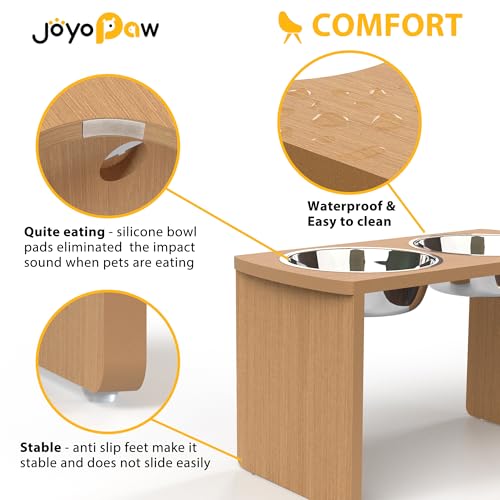 Elevated Dog Bowls (Natural / X Large: 13'' Tall-68 oz Bowl)
