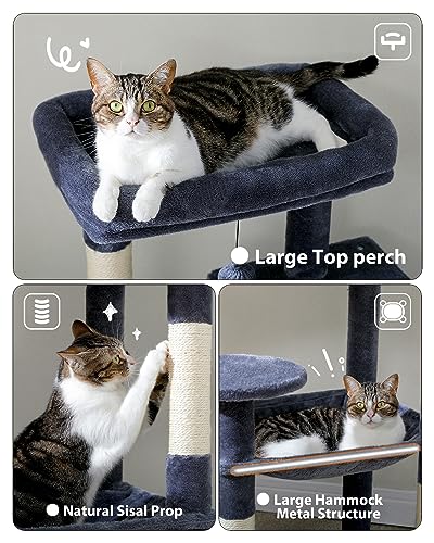 Cat Tree 56.3" Multi (Dark Grey / 56.3in)