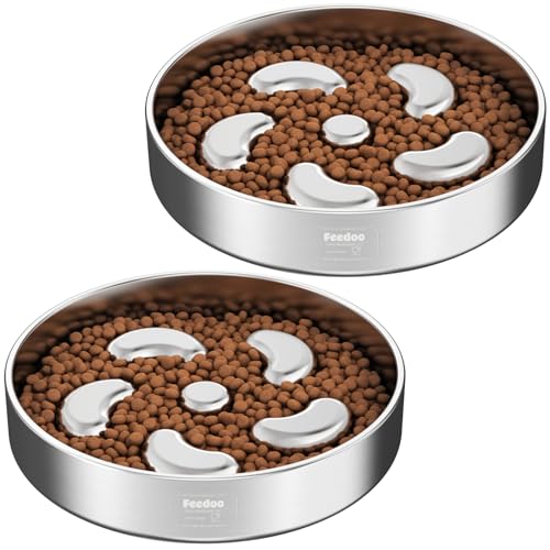 Slow Feeder Dog Bowl (Spiral-2Pack / M 2~2.5Cups)