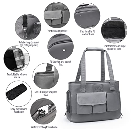 Dog Carrier Cat Carrier (Grey)