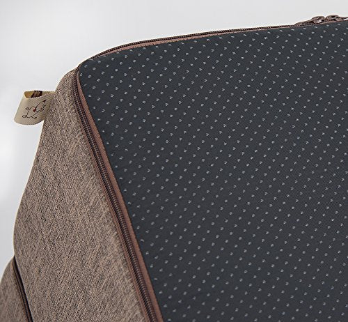 Dog Stairs & Steps (Brown Linen / H: 16.5 Inches (Foldable))