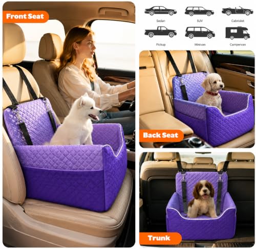 Dog Car Seat for Small (Purple)