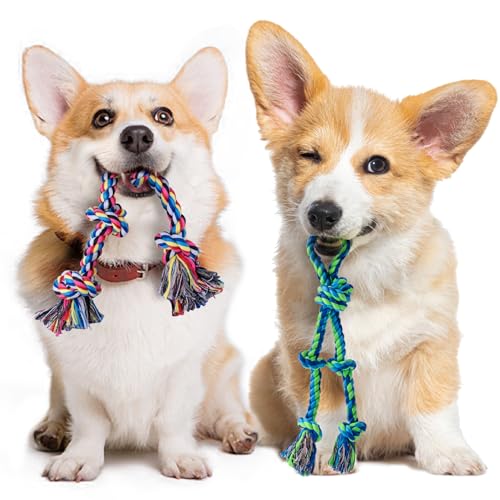 2 Pack Dog Rope Toy for Small Dogs (2 Pack-Small / Small)