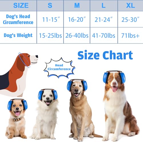 Calming Music Headphones for Dogs (X-Large / Blue)