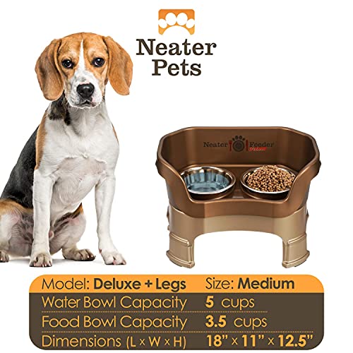 Neater Feeder Deluxe Mess (Medium + Standard Bowl / Bronze)