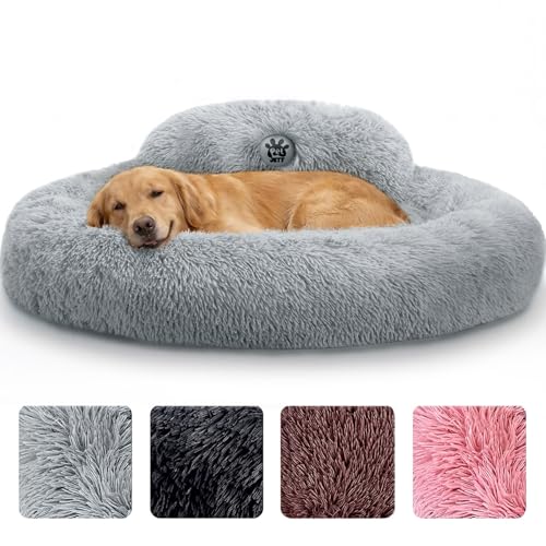 XL Dog Beds for Large Sized Dog (Bright Grey / X-Large - 45"L x 45"W x 8"Th)