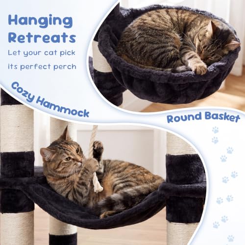 Cat Tree 68 inch Multi (Smoky Gray / 68 inch)