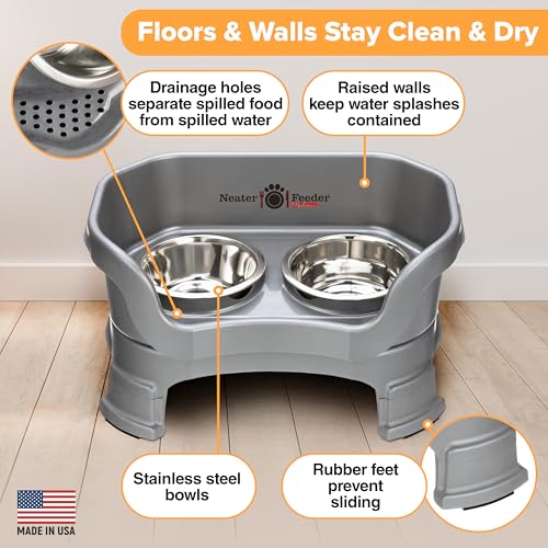 Neater Feeder Deluxe Mess (Small + Standard Bowl / Gunmetal)