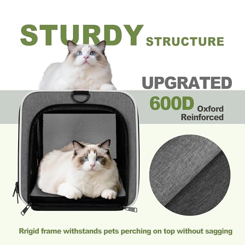 Cat Carrier 18x11x11 Top Load (Grey / 18.0"L x 11.0"W x 11.0"H)