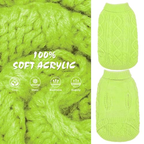 Dog Sweater for Medium Dogs (Light Green / Medium)