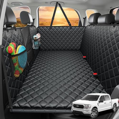 Dog Back Seat Extender for Full (Black / XL - Full Size Crew Cab Truck)